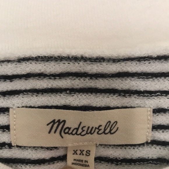 Madewell Terry Raglan Sweatshirt in Stripe - Picture 7 of 10